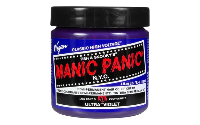 Manic Panic Ultra Violet Blue Semi-permanent Hair Dye - Deep Blue Purple Vegan