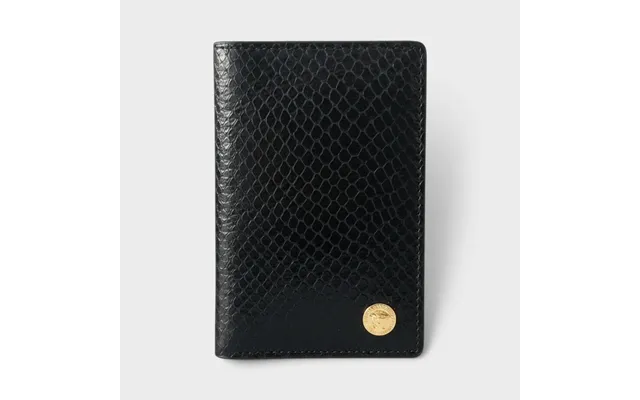Medusa Card Case Leather Black - O S