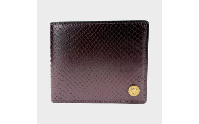 Medusa Leather Bi-fold Leather Wallet Garnet Brown - O S