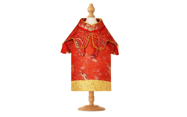 New Pet Hanfu Clothes Dress Gift Box - Red Xl