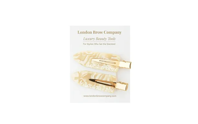 No-crease Styling Clips 2 Pack - Gold Marble