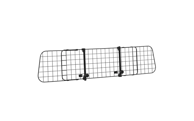 Pawhut Heavy Duty Pet Dog Car Barrier Black - Black