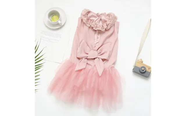 Pet Clothes Samo Golden Retrieverborder Collie Gauze Skirt - Lotus Pink 2xl