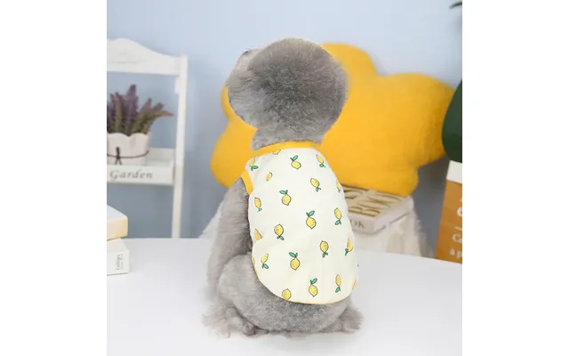 Pet Clothes Spring And Summer Puppy Lemon Vest - Beige S