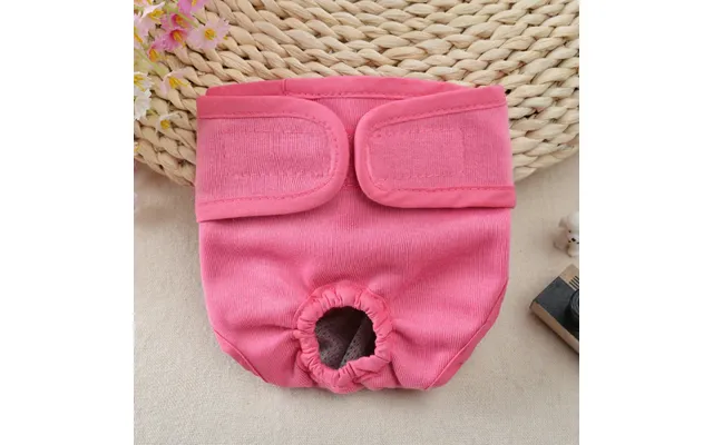 Pet Dog Velcro Underwear Small Medium Large Dog Walking Dog - Pink L