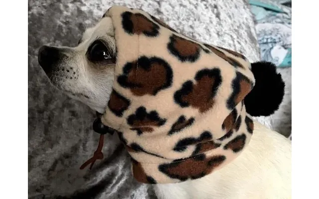 Pet Hat Warm Drawstring Adjustment Cap - Beige Xl