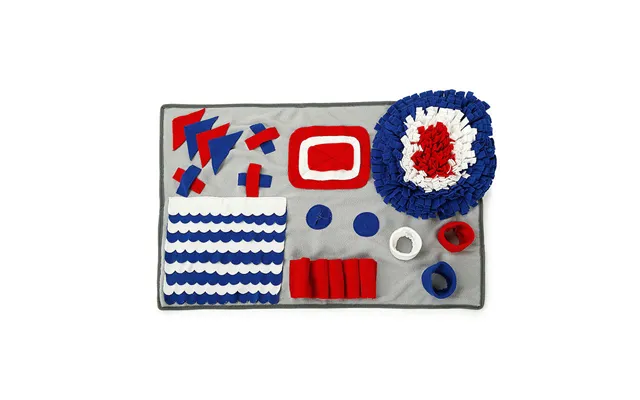 Pet Sniffing Pad Training Blanket Feeding Mat Dog Foraging Skills Toys Pet Activity Training Blanket - Grey S 50x75cm