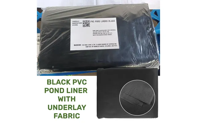 Pond Liner Black Pvc 450gsm With Underlay - 2.5m X 2.5m