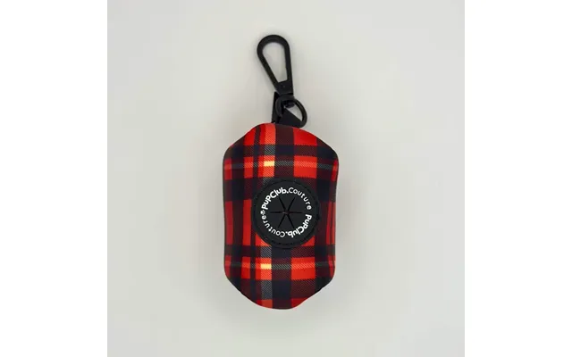 Poo Bag Holder - Red Tartan