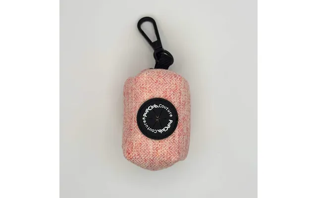 Poo Bag Holder - Tweed Pink