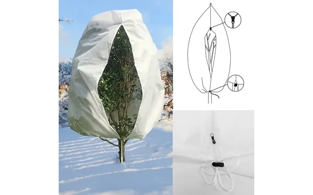 Protective Plant Cover - 50gsm Sack With Cord And Zipper
