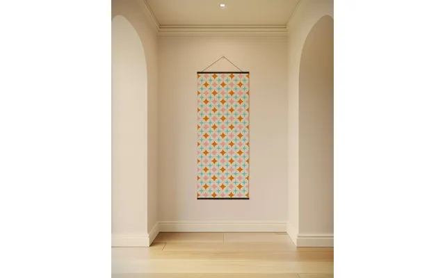 Retro Star Tapestry - Black