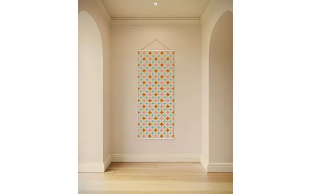 Retro Star Tapestry - Natural