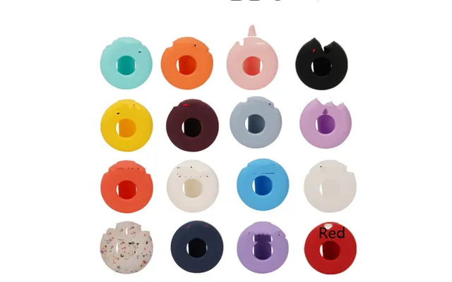 Silicone Protective Sleeve Airtags Anti-lost Artifact Pet Collar Cat - Red