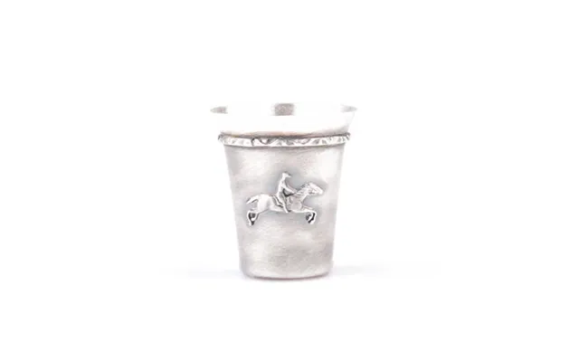 Silver Steed Set Of Four Silver Coated Shot Glasses