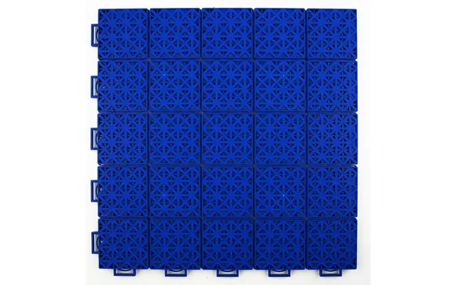 Singles Tennis Court System With Court Markings - Dark Blue