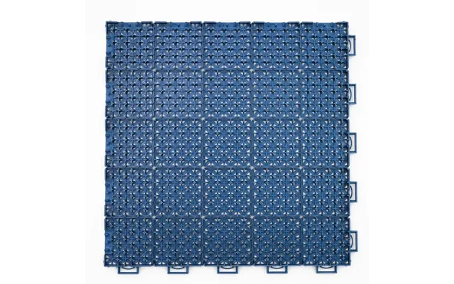 Singles Tennis Court System With Court Markings - Light Blue