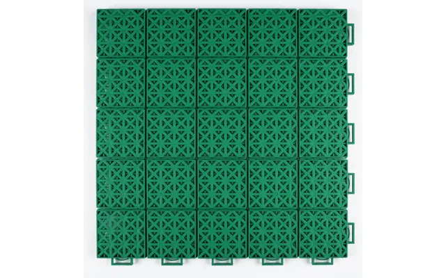 Singles Tennis Court System With Court Markings - Light Green