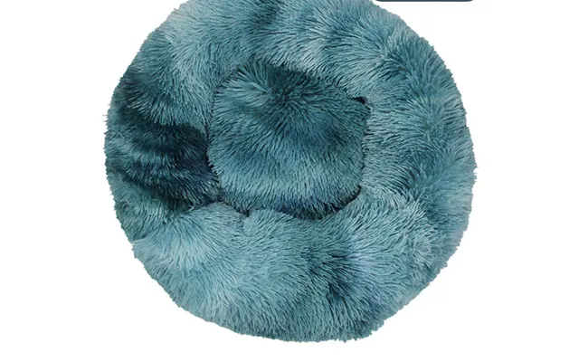 Solid Color Plush Warm Pet Kennel - Tiedye Haze Blue 120cm