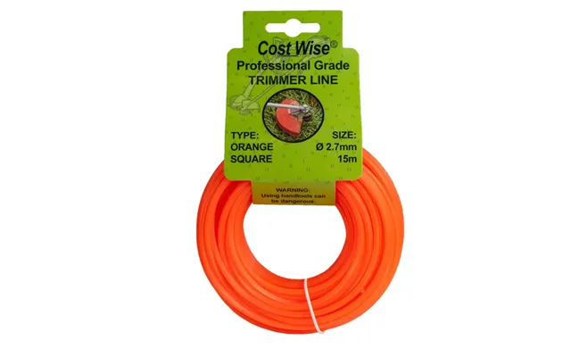 Strimmer Line Orange Square 2.7mm X 15m