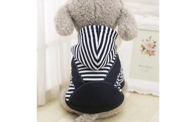 Striped Strap Pet Clothes - Black