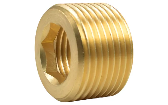 Thread Conversion Cap 3 4 Bspm - 1 2 Bspf, Brass