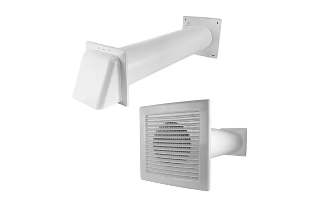 Through Wall Ventilation Kit Dl0163 Louvre Vent With White External Vent