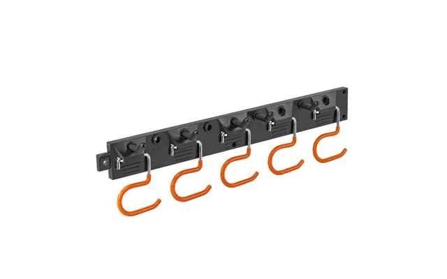 Tool Rail With Adjustable Peg Hooks And S Hanging Hooks