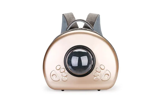 Transparent Space Capsule Pet Portable Breathable Cat Diaper Bag - Champagne Gold Small Cover