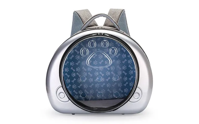 Transparent Space Capsule Pet Portable Breathable Cat Diaper Bag - Luxury Silver Large Cover