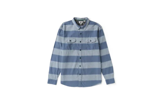 Vissla Central Coast Eco Ls Flannel - Faded Denim M
