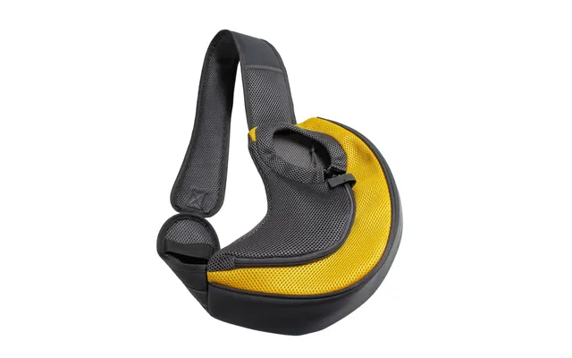 Wearing Mode Portable And Breathable Teddy Cat And Dog Chest Bag - Yellow L