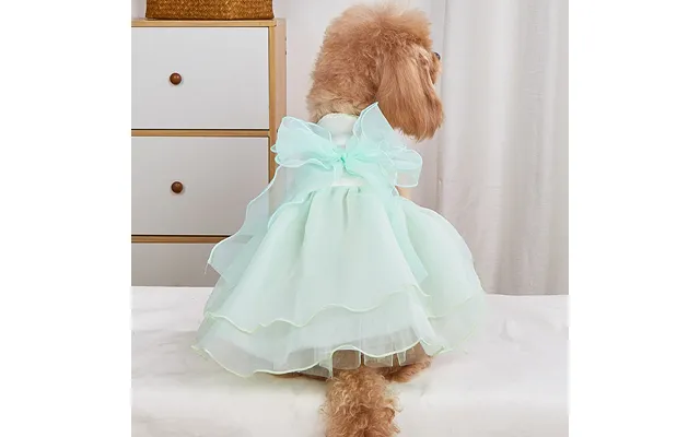 Wedding Dress Pet Skirt Gown - Green Xl