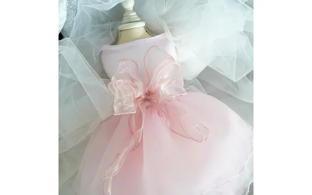Wedding Dress Pet Skirt Gown - Pink Xl