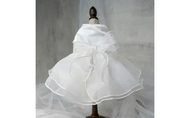 Wedding Dress Pet Skirt Gown - White M