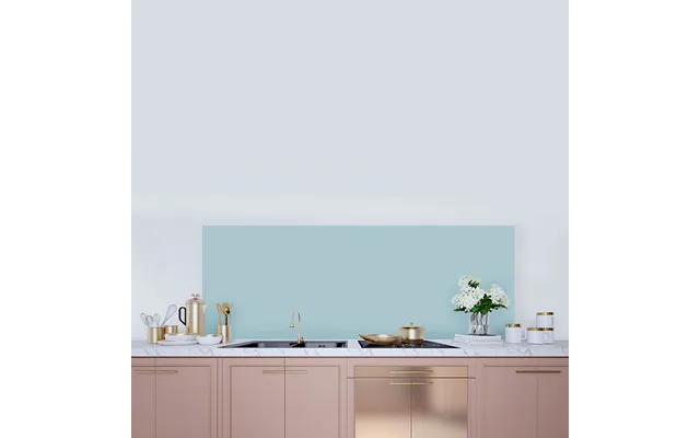 Matt Hazed Blue Splashback - Custom Size