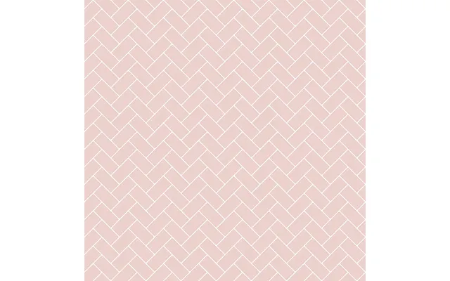 Pink Herringbone Splashback - Custom Size