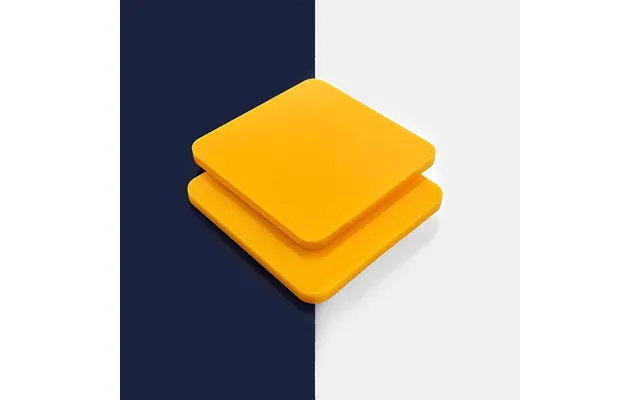 100% Recycled Deep Yellow Greencast Acrylic Sheet Gloss Finish - 5