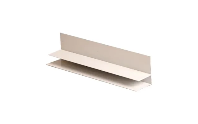 16mm Aluminium Twin Wall F Section 3000mm - White