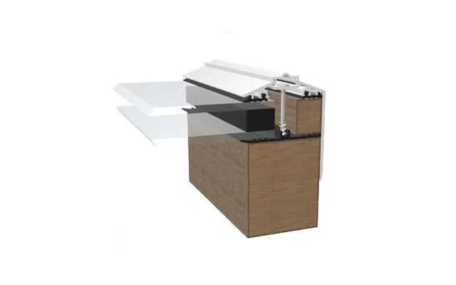 Aluminium Lean To Flashing Trim 3000mm - White