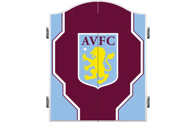 Aston Villa Fc Dartboard Cabinet - Official Licensed