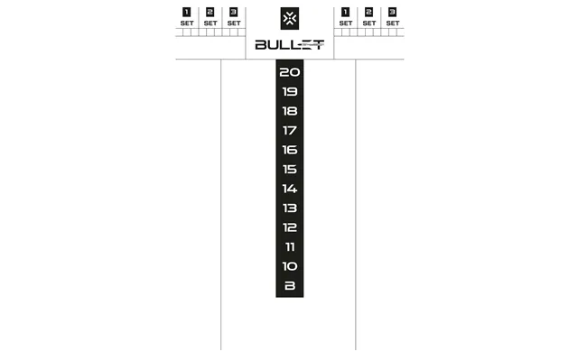 Bullet Score Whiteboard - 45 X 30 Cm