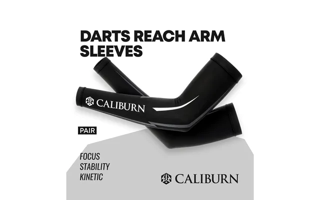 Caliburn Darts Reach Arm Sleeves Pair - Black product image