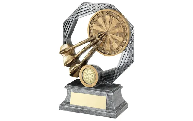 Darts Octagon Series Darts Trophy - Bronze-gold-pewter