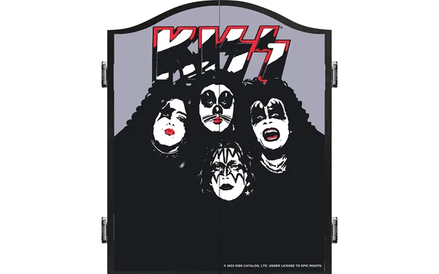 Kiss Dartboard Cabinet - Official Licensed