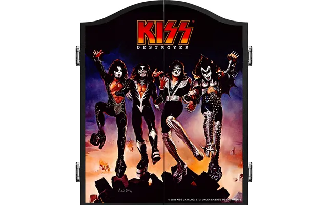 Kiss Dartboard Cabinet - Official Licensed