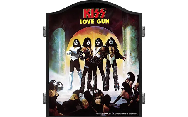 Kiss Dartboard Cabinet - Official Licensed