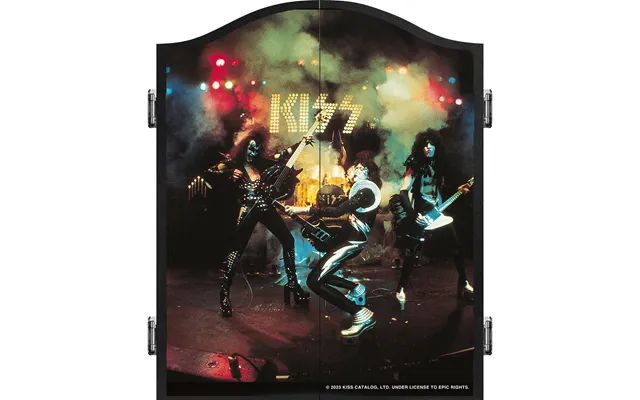 Kiss Dartboard Cabinet - Official Licensed