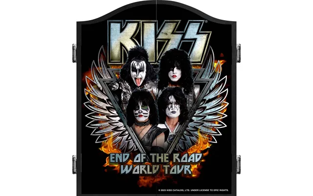 Kiss Dartboard Cabinet - Official Licensed