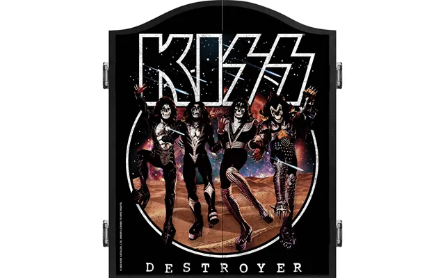 Kiss Dartboard Cabinet - Official Licensed